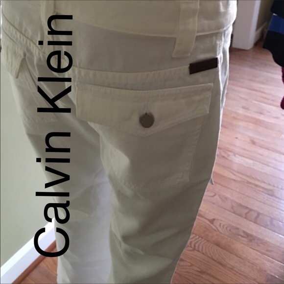 Calvin Klein Pants - Calvin Klein bright   white
